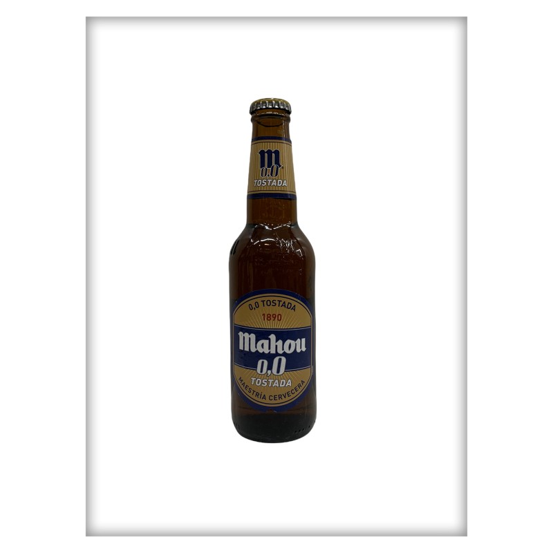 Cerveza Mahou Tostada 0.0 Bodega Reyes Magos Alcorcon Madrid